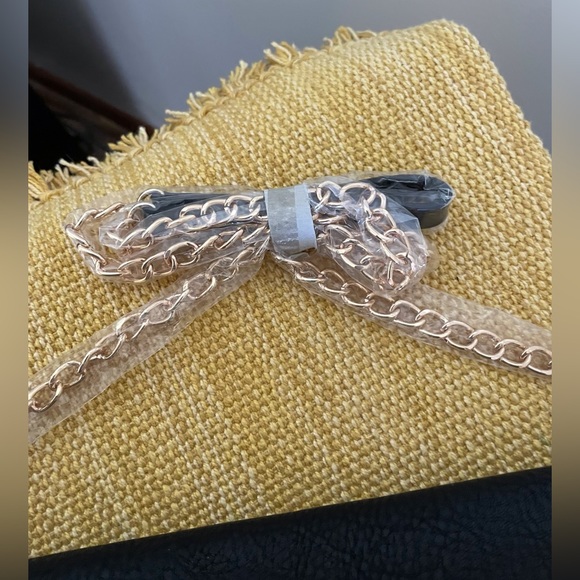 🔴NWT🔴 Moda Luxe Black Shoulder Bag with Fringe - Picture 8 of 12